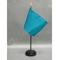 Turquoise Blue Nylon Premium Color Flag Fabric